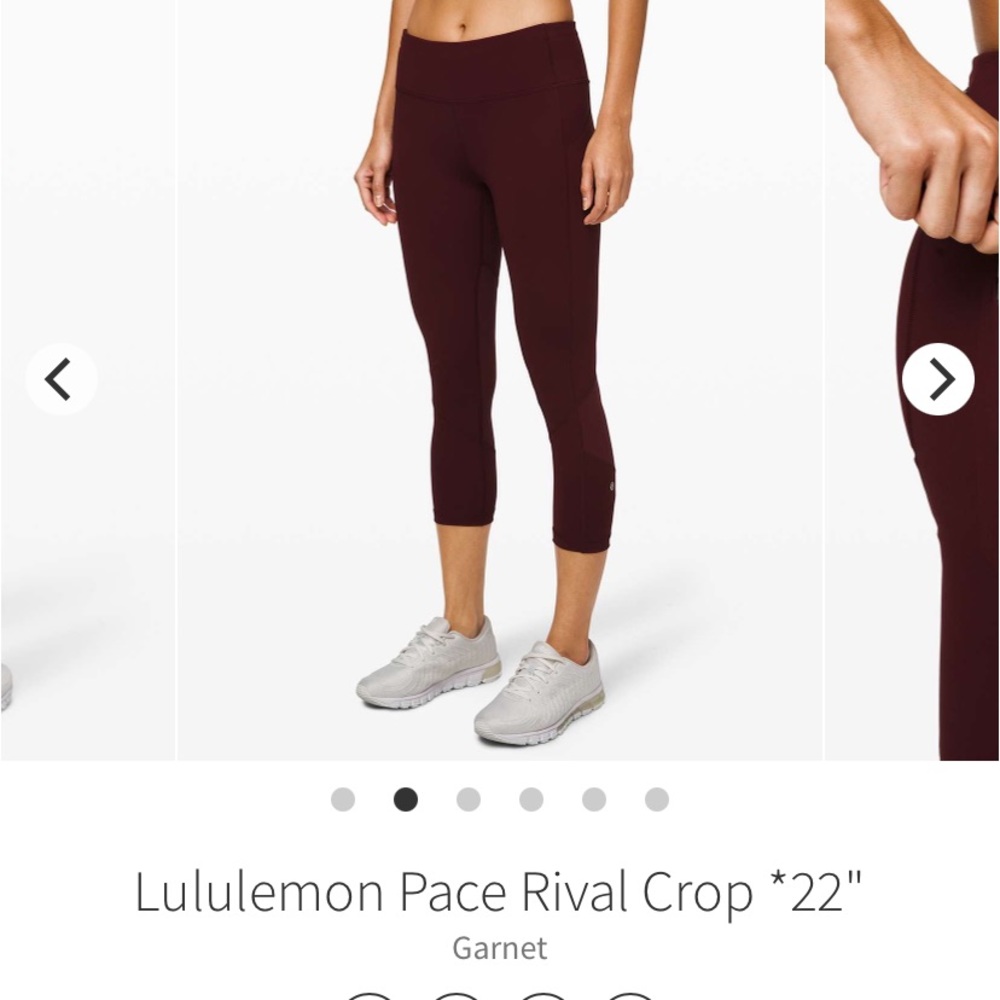 Lululemon Pace Rival Crop